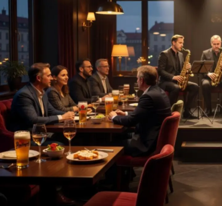 Živá hudební vystoupení v elegantním prostoru Czech Venue Hub
